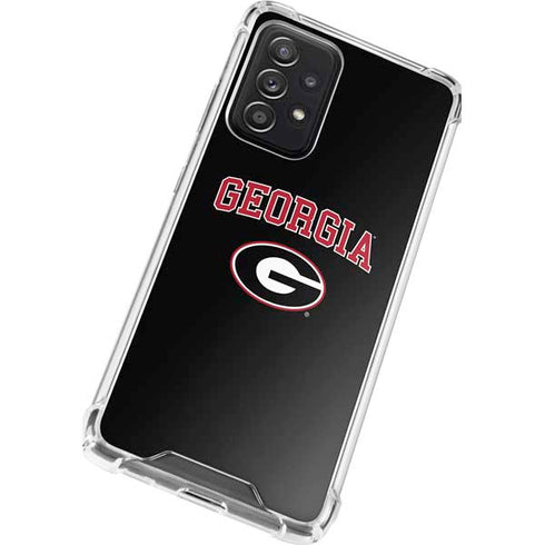University of Georgia Collegiate Text Galaxy A72 5G Clear Case